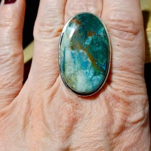 Sterling silver stone ring